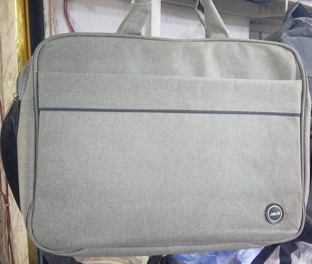 Grey Laptop Shoulder Bag Providing Durable Protection With Comfortable Carry Stylish Design