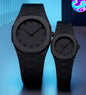 Black Aura Couple Watch – Elegant Matching Timepieces, Stylish Fashion Accessories for Men and Women-without box