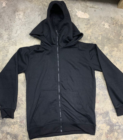 Balaclava Winter Zipper Hoodie Providing Warm Protection With Comfortable Fit Everyday Winter Wear - Large