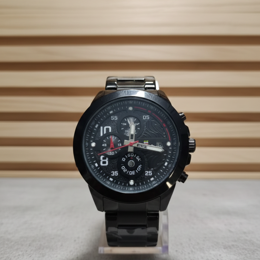 Apex Onyx Sport Chronograph - Matte Black Edition
