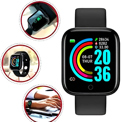 LH 726 - Smart Bluetooth Touch Screen watch for men & Women - Metal Body (Random color)