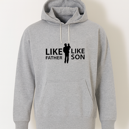 New winter Collection Full Grey Hoodie Father And Son Printed For Men And Boys (Extra Large)