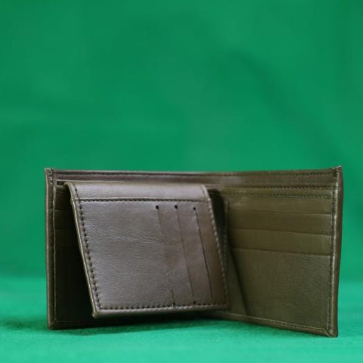 Leather Bifold Wallet With Extra Card Holder Insert For Convenient Storage And Classic Style - Brown