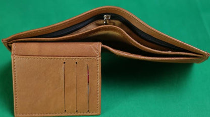 Leather Bifold Wallet With Extra Card Holder Insert For Convenient Storage And Classic Style - Brown