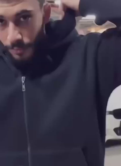 Balaclava Winter Zipper Hoodie Providing Warm Protection With Comfortable Fit Everyday Winter Wear - Large