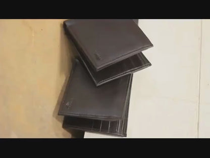 Leather Bifold Wallet With Extra Card Holder Insert For Convenient Storage And Classic Style - Brown