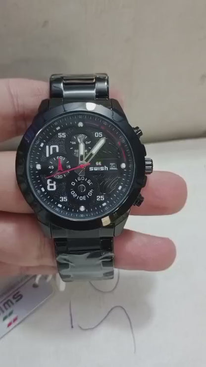 Apex Onyx Sport Chronograph - Matte Black Edition